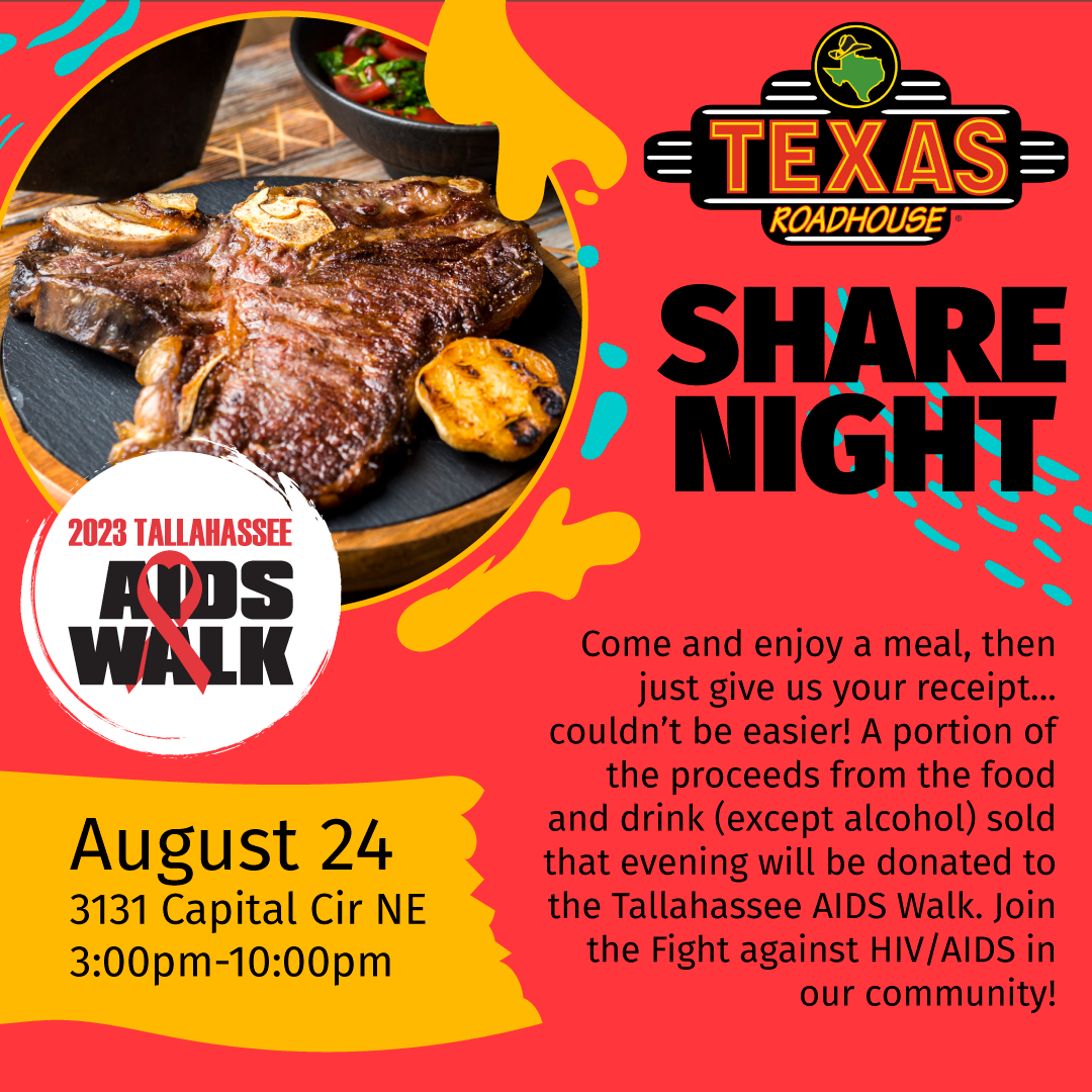 Texas Roadhouse Share Night Square Graphic